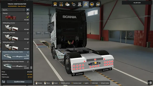 ETS2 1.60 Addon Scania R/S Rear Bumper + Accessories