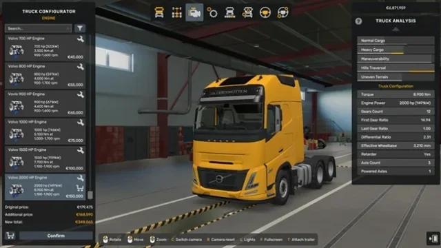 ETS2 1.60 Ultimate Engine & Transmission Megamod