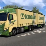 ETS2 1.60 Iveco S-Way Krone Tandem Traffic Skin Pack