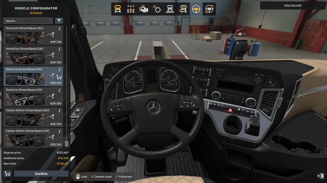 ETS2 1.60 Mercedes-Benz New Actros MP4 Cabin Overhaul ETS2 1.60 Mercedes-Benz New Actros MP4 Cabin Overhaul