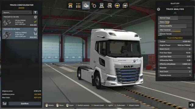 ETS2 1.61 Paccar EX-D2 1000 HP Daf XF Electric