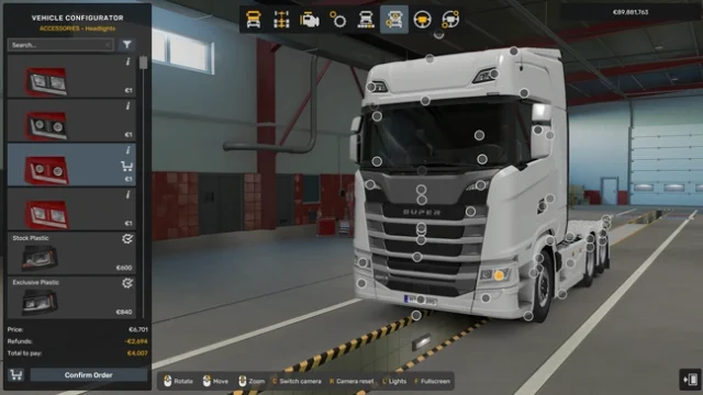 ETS2 1.60 Scania Next Generation RS New Headlights