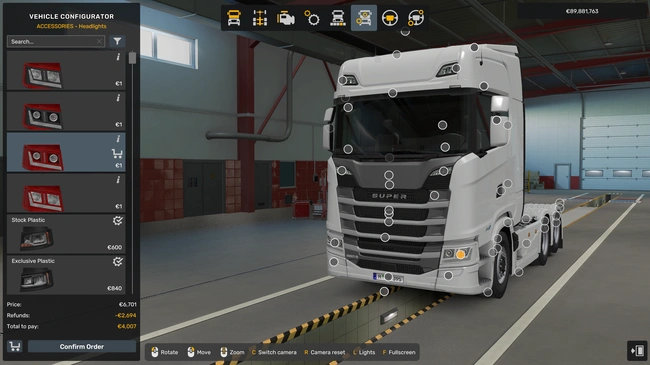 ETS2 1.60 Scania Next Generation RS New Headlights ETS2 1.60 Scania Next Generation RS New Headlights