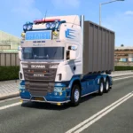 ETS2 1.60 Scania R560 V8 Abroll + BDF Container Trailer V1.0