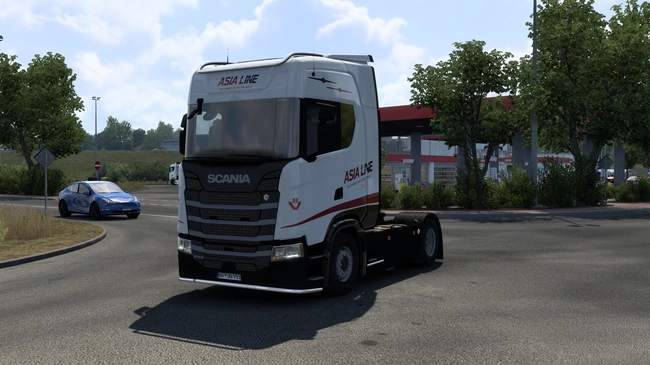 ETS2 1.60 Scania S Asia Line Skin ETS2 1.60 Scania S Asia Line Skin