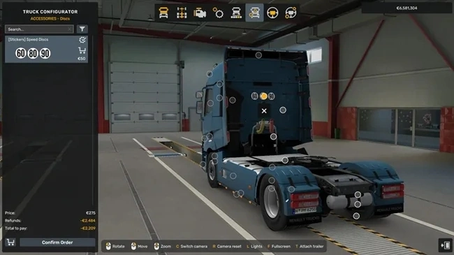 ETS2 1.60 Stickers Pack – Angles Morts & Speed Limit Discs ETS2 1.60 Stickers Pack – Angles Morts & Speed Limit Discs