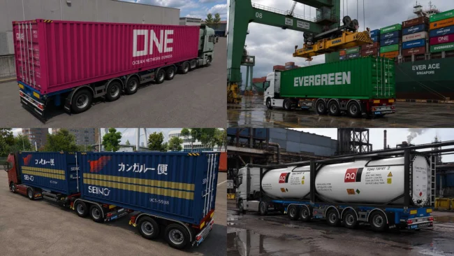 ETS2 1.60 D-Tec Flexi Trailer Collection V11.0