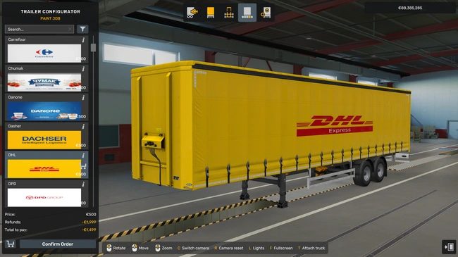 ETS2 1.60 Real European Companies 1.1 Trailer Skin