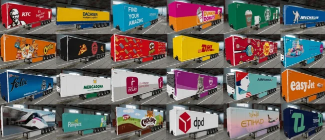ETS2 1.60 Realistic Trailers Pack ETS2 1.60 Realistic Trailers Pack