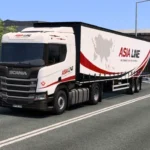 ETS2 1.60 Scania R Asia Line Combo Skin