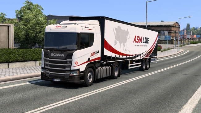 ETS2 1.60 Scania R Asia Line Combo Skin ETS2 1.60 Scania R Asia Line Combo Skin