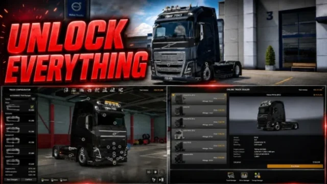 ETS2 1.60 Unlock Everything Mod