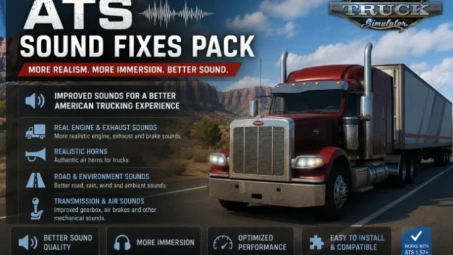 ATS 1.61 Sound Fixes Pack V26.59